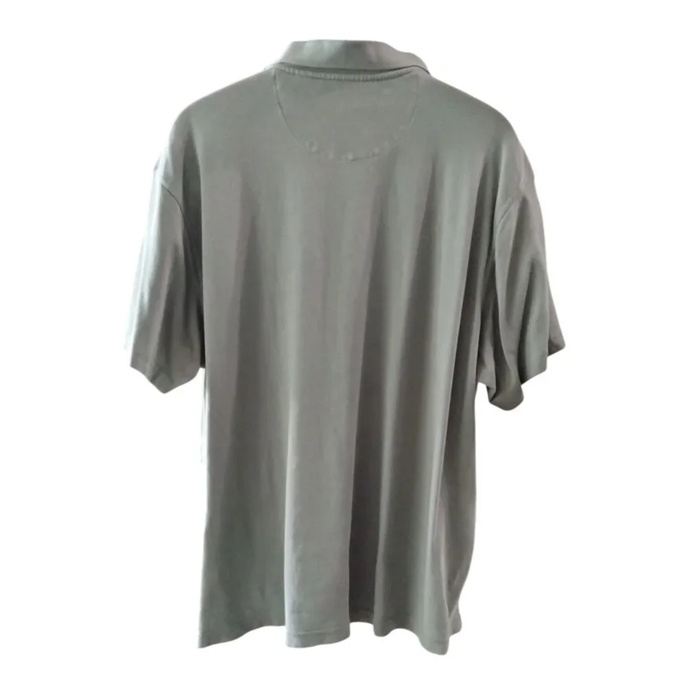 Tasso Elba Mens Size XXXL Polo Shirt Olive Casual Outfit Versatile Style - Picture 5 of 8